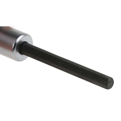 STAHLWILLE 1/4 in Drive Bit Socket, Hex Bit, 3mm, 55 mm Overall Length