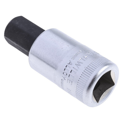 STAHLWILLE 1/2 in Drive Bit Socket, Hex Bit, 14mm, 60 mm Overall Length