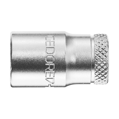 Gedore 1/4 in Drive 10mm Standard Socket, 6 point, 25 mm Overall Length