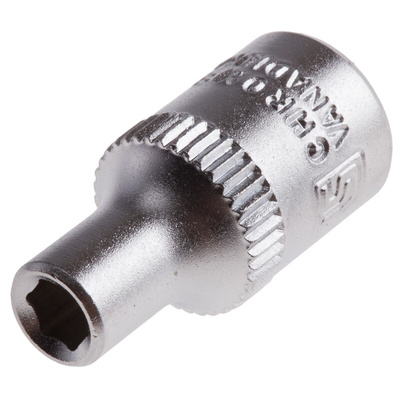 RS PRO 1/4 in Drive 4mm Standard Socket, 6 point