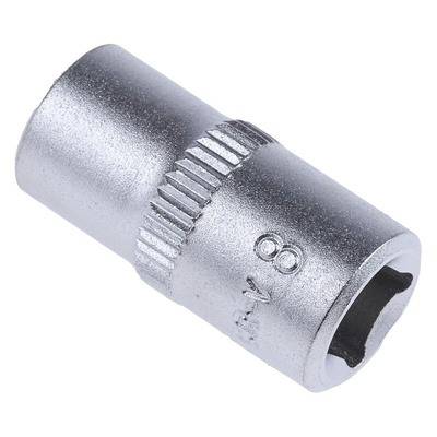 RS PRO 1/4 in Drive 8mm Standard Socket, 6 point