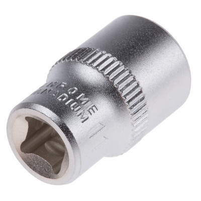 RS PRO 1/4 in Drive 11mm Standard Socket, 6 point