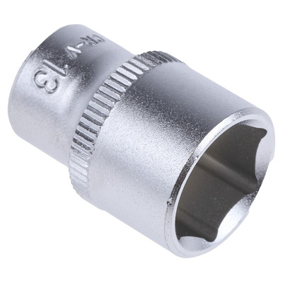 RS PRO 1/4 in Drive 13mm Standard Socket, 6 point