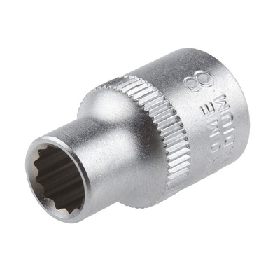 RS PRO 3/8 in Drive 8mm Standard Socket, 12 point