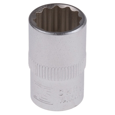 RS PRO 3/8 in Drive 12mm Standard Socket, 12 point