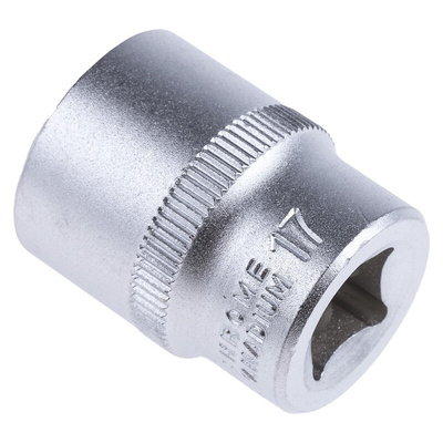 RS PRO 3/8 in Drive 17mm Standard Socket, 12 point