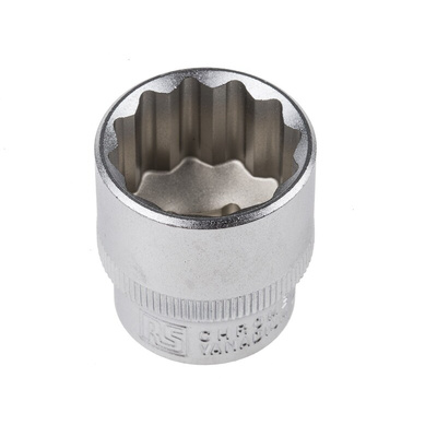 RS PRO 3/8 in Drive 21mm Standard Socket, 12 point