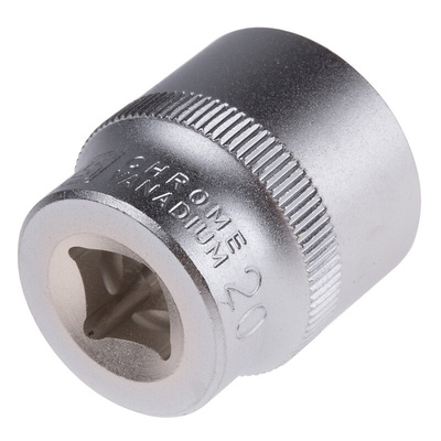 RS PRO 3/8 in Drive 20mm Standard Socket, 12 point