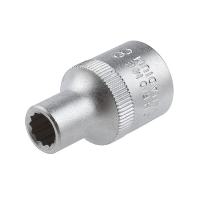 RS PRO 1/2 in Drive 8mm Standard Socket, 12 point