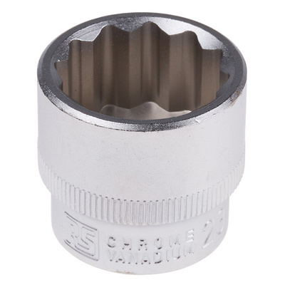 RS PRO 3/8 in Drive 23mm Standard Socket, 12 point