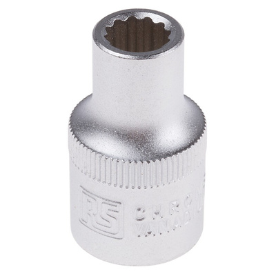 RS PRO 1/2 in Drive 9mm Standard Socket, 12 point