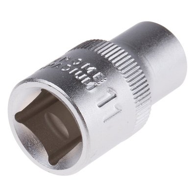 RS PRO 1/2 in Drive 11mm Standard Socket, 12 point