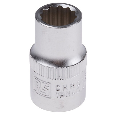 RS PRO 1/2 in Drive 12mm Standard Socket, 12 point