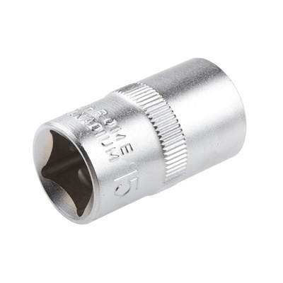 RS PRO 1/2 in Drive 15mm Standard Socket, 12 point