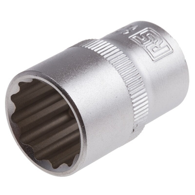 RS PRO 1/2 in Drive 19mm Standard Socket, 12 point