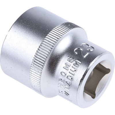 RS PRO 1/2 in Drive 23mm Standard Socket, 12 point