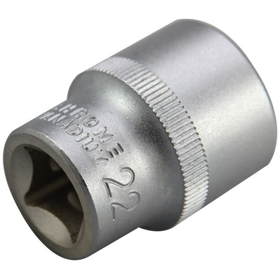 RS PRO 1/2 in Drive 22mm Standard Socket, 12 point