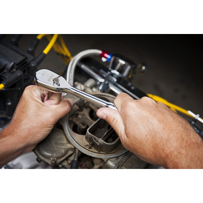 GearWrench 1/4 in Ratchet with Ratchet Handle, 5.11 in Overall