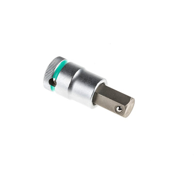 Wera 1/2 in Drive Bit Socket, Hex Bit, 14mm, 60 mm Overall Length