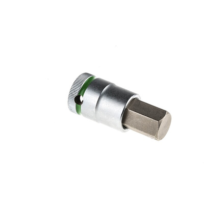 Wera 1/2 in Drive Bit Socket, Hex Bit, 17mm, 60 mm Overall Length