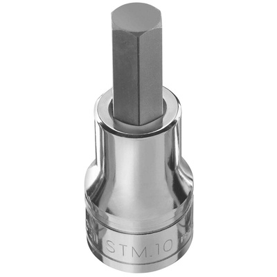 Facom 1/2 in Drive Bit Socket, Hex Bit, 5mm, 60 mm Overall Length