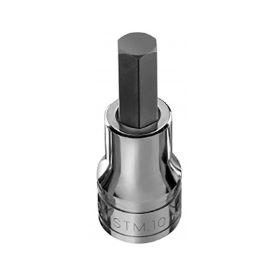 Facom 1/2 in Drive Bit Socket, Hex Bit, 7mm, 60 mm Overall Length