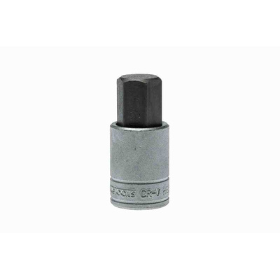Teng Tools 1/2 in Drive Bit Socket, Hex Bit, 19mm