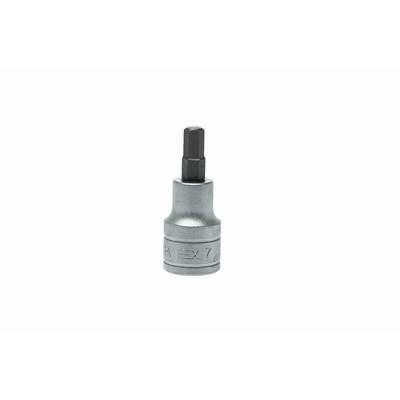 Teng Tools 1/2 in Drive Bit Socket, Hex Bit, 7mm