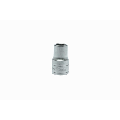 Teng Tools 1/2 in Drive 12mm Standard Socket, 12 point, 38 mm Overall Length
