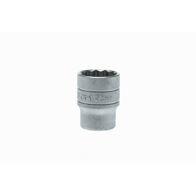 Teng Tools 1/2 in Drive 23mm Standard Socket, 12 point, 38 mm Overall Length