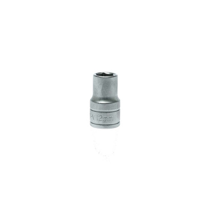 Teng Tools 1/2 in Drive 12mm Standard Socket, 6 point, 38 mm Overall Length