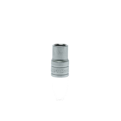 Teng Tools 1/2 in Drive 13mm Standard Socket, 6 point, 38 mm Overall Length