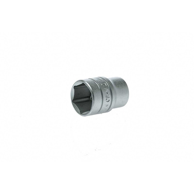 Teng Tools 1/2 in Drive 21mm Standard Socket, 6 point, 38 mm Overall Length