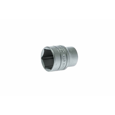 Teng Tools 1/2 in Drive 25mm Standard Socket, 6 point, 40 mm Overall Length