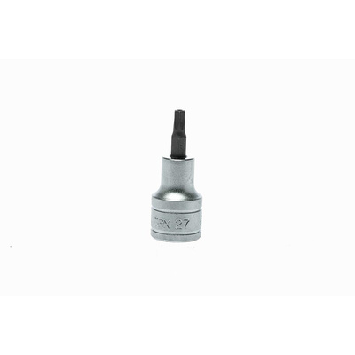 Teng Tools 1/2 in Drive Bit Socket, Tamperproof Torx Bit, T27