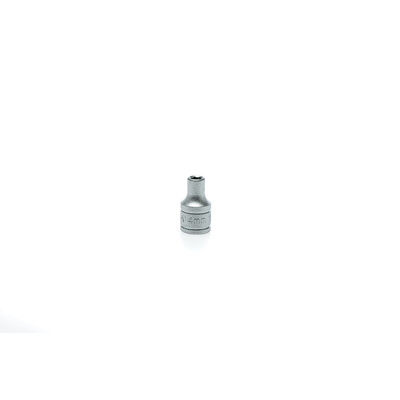 Teng Tools 1/4 in Drive 4mm Standard Socket, 6 point, 25 mm Overall Length