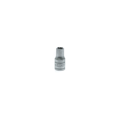 Teng Tools 1/4 in Drive 5.5mm Standard Socket, 6 point, 25 mm Overall Length