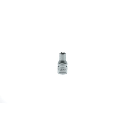 Teng Tools 1/4 in Drive 5mm Standard Socket, 6 point, 25 mm Overall Length