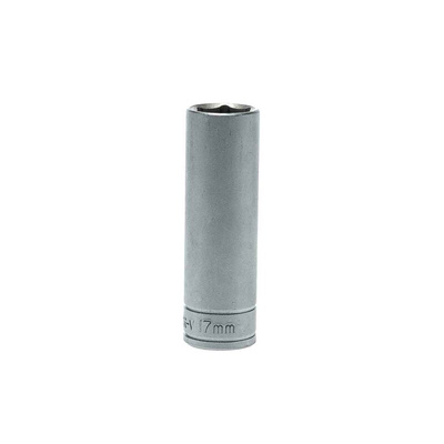 Teng Tools 1/2 in Drive 17mm Deep Socket, 6 point, 79 mm Overall Length