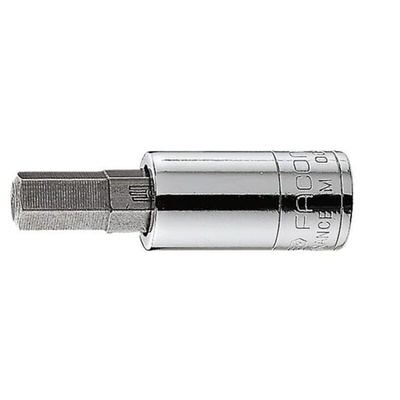 Facom 1/4 in Drive Bit Socket, Hex Bit, 1/8in, 37 mm Overall Length