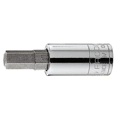 Facom 1/4 in Drive Bit Socket, Hex Bit, 5/32in, 37 mm Overall Length