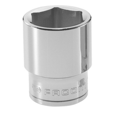 Facom 1/2 in Drive 1 1/8in Standard Socket, 6 point, 44 mm Overall Length