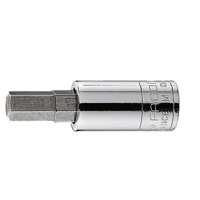 Facom 1/4 in Drive Bit Socket, Hex Bit, 2mm, 37 mm Overall Length