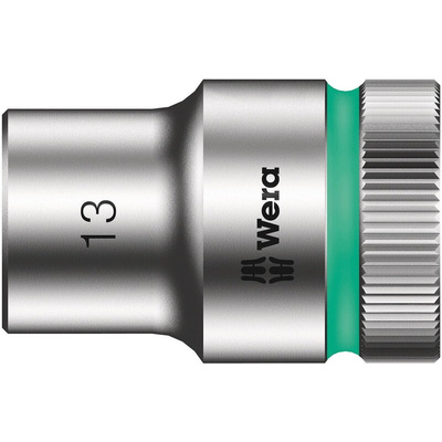 Wera 1/2 in Drive 40mm Standard Socket, 6 point, 305 mm Overall Length