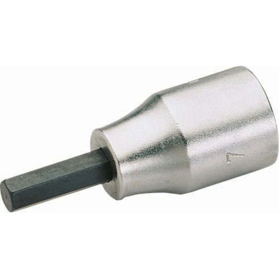 SAM 1/2 in Drive Bit Socket, Hex Bit, 19mm, 55 mm Overall Length