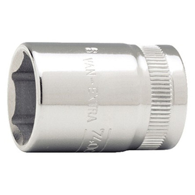 Bahco 3/8 in Drive 16mm Standard Socket, 6 point, 27 mm Overall Length