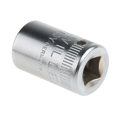 STAHLWILLE 1/4 in Drive 10mm Standard Socket, 12 point, 23 mm Overall Length