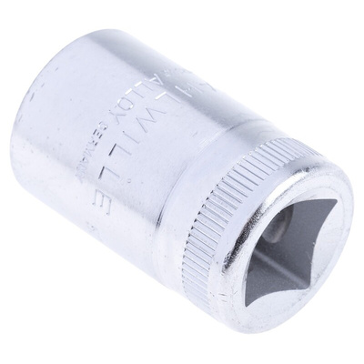 STAHLWILLE 1/2 in Drive 17mm Standard Socket, 12 point, 38 mm Overall Length