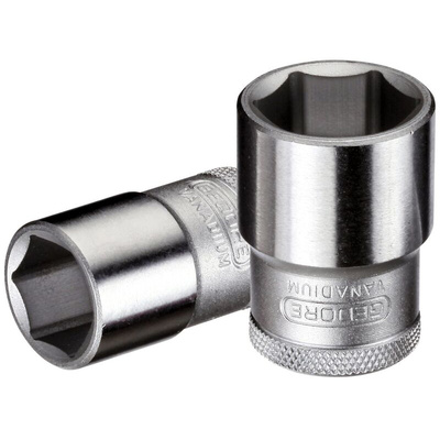 Gedore 1/2 in Drive 28mm Standard Socket, 6 point, 43 mm Overall Length
