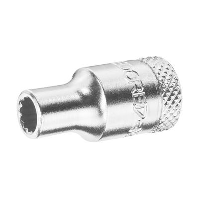 Gedore 1/4 in Drive 4.5mm Standard Socket, 12 point, 25 mm Overall Length